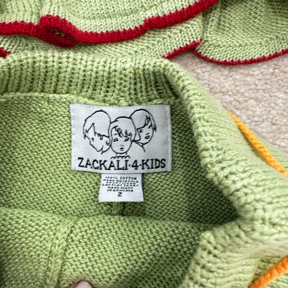 Zackali 4 Kids Green Knit girls knit set, size 2 - Picture 3 of 8